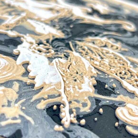 Fairy in Coffee Art, Whimsical Fantasy Wall Decor, Dreamy Espresso Art - Picture 5 of 10